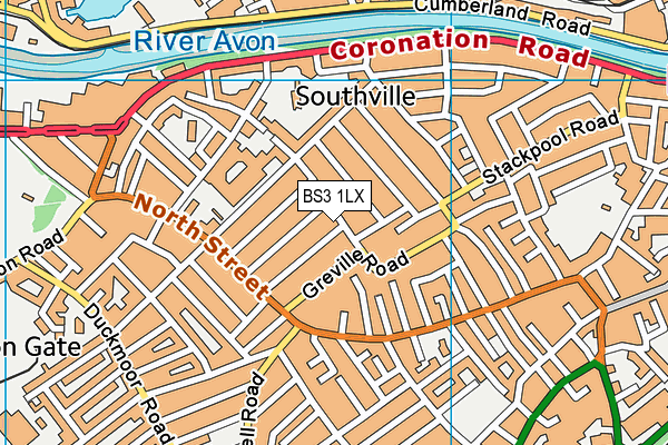 BS3 1LX map - OS VectorMap District (Ordnance Survey)