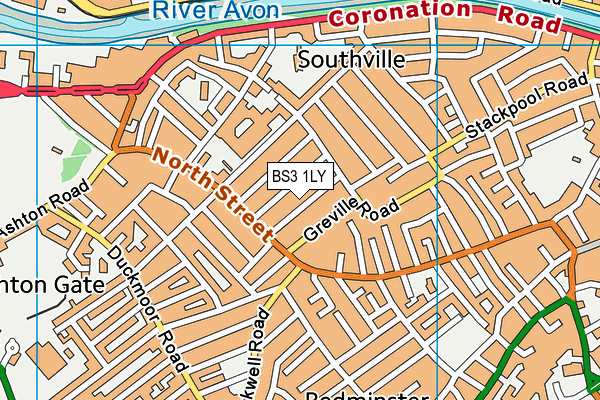 BS3 1LY map - OS VectorMap District (Ordnance Survey)