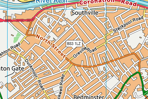 BS3 1LZ map - OS VectorMap District (Ordnance Survey)