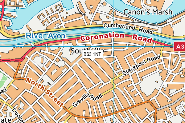 BS3 1NT map - OS VectorMap District (Ordnance Survey)