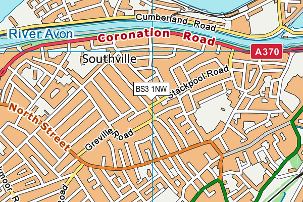 BS3 1NW map - OS VectorMap District (Ordnance Survey)