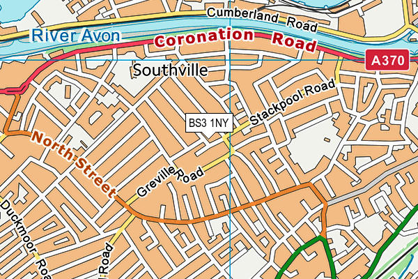 BS3 1NY map - OS VectorMap District (Ordnance Survey)