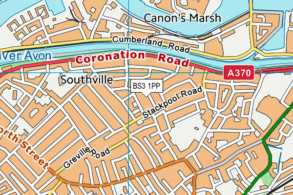 BS3 1PP map - OS VectorMap District (Ordnance Survey)