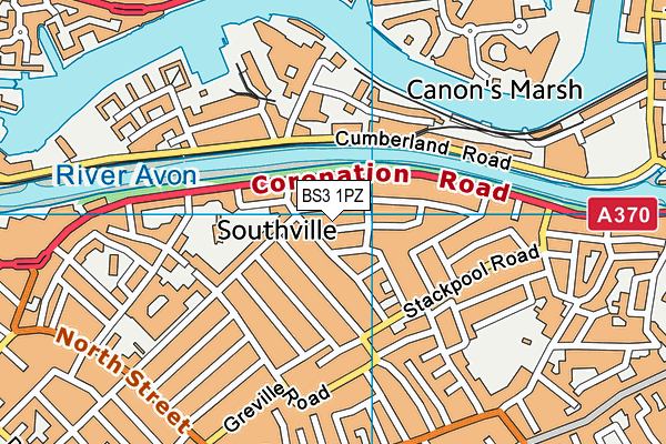 BS3 1PZ map - OS VectorMap District (Ordnance Survey)