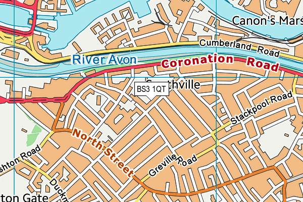 BS3 1QT map - OS VectorMap District (Ordnance Survey)