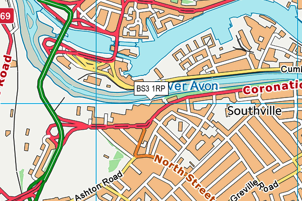 BS3 1RP map - OS VectorMap District (Ordnance Survey)