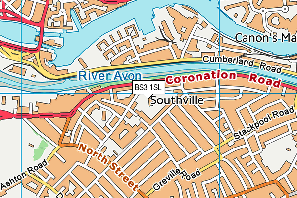 BS3 1SL map - OS VectorMap District (Ordnance Survey)