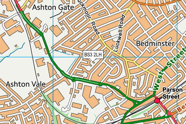BS3 2LH map - OS VectorMap District (Ordnance Survey)