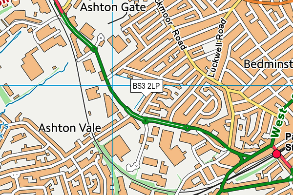 BS3 2LP map - OS VectorMap District (Ordnance Survey)