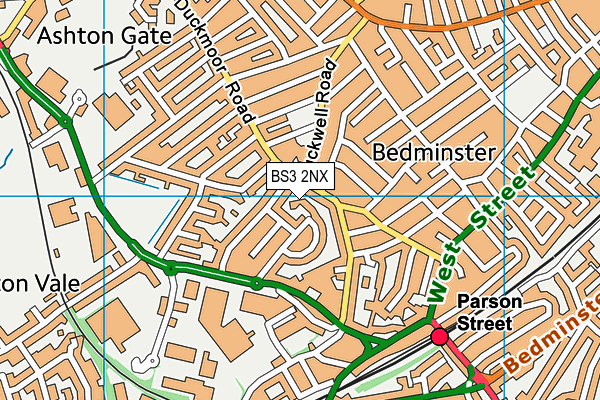 BS3 2NX map - OS VectorMap District (Ordnance Survey)