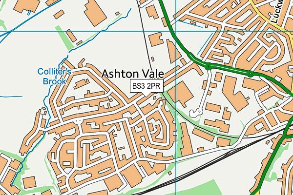 BS3 2PR map - OS VectorMap District (Ordnance Survey)