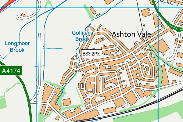 BS3 2PX map - OS VectorMap District (Ordnance Survey)