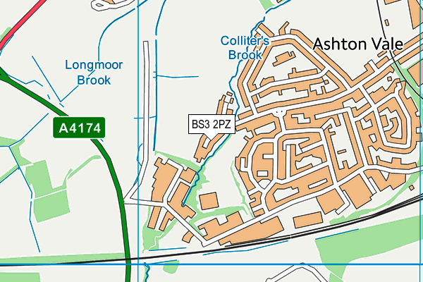 BS3 2PZ map - OS VectorMap District (Ordnance Survey)