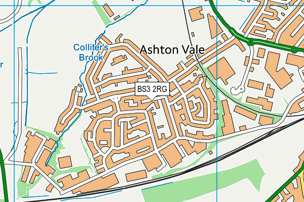 BS3 2RG map - OS VectorMap District (Ordnance Survey)