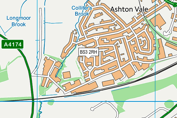 BS3 2RH map - OS VectorMap District (Ordnance Survey)