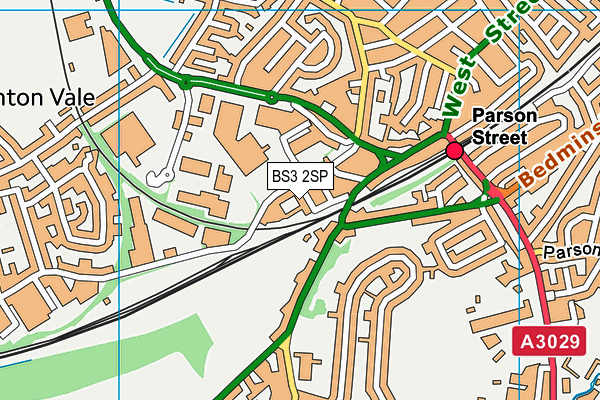 BS3 2SP map - OS VectorMap District (Ordnance Survey)