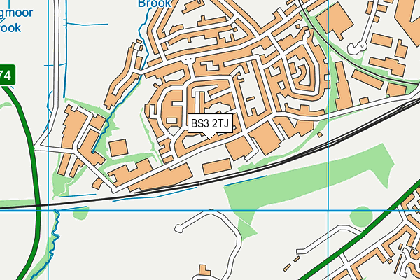 BS3 2TJ map - OS VectorMap District (Ordnance Survey)