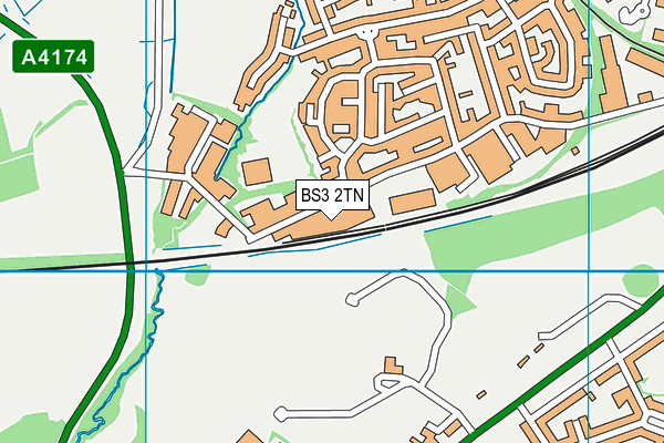 BS3 2TN map - OS VectorMap District (Ordnance Survey)