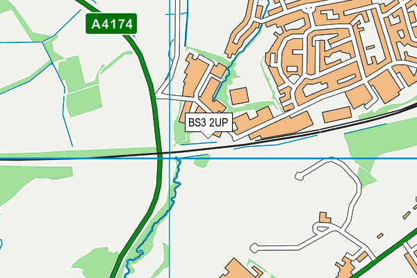 BS3 2UP map - OS VectorMap District (Ordnance Survey)