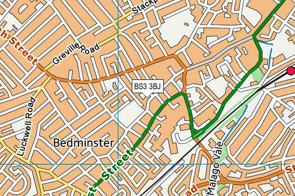 BS3 3BJ map - OS VectorMap District (Ordnance Survey)