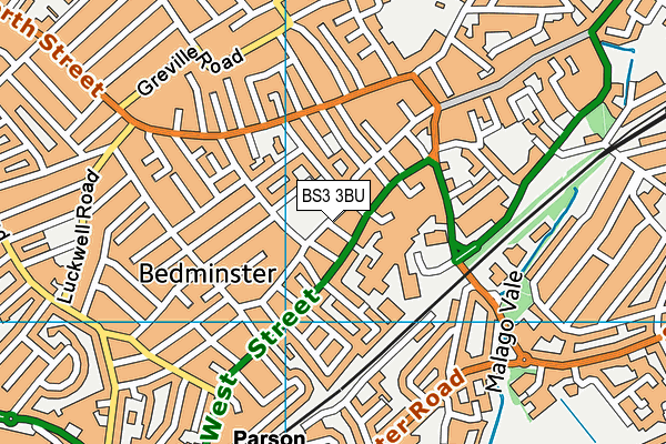 BS3 3BU map - OS VectorMap District (Ordnance Survey)