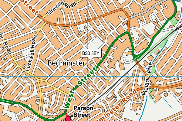 BS3 3BY map - OS VectorMap District (Ordnance Survey)
