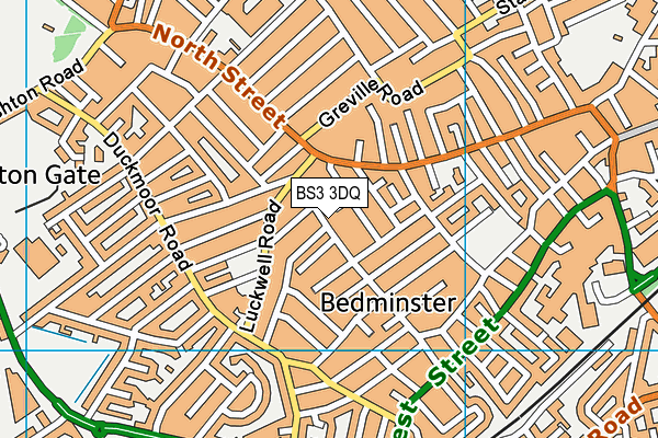 BS3 3DQ map - OS VectorMap District (Ordnance Survey)