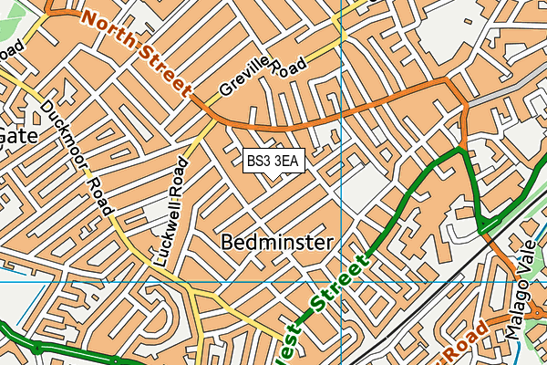 BS3 3EA map - OS VectorMap District (Ordnance Survey)