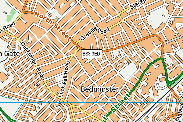 BS3 3ED map - OS VectorMap District (Ordnance Survey)