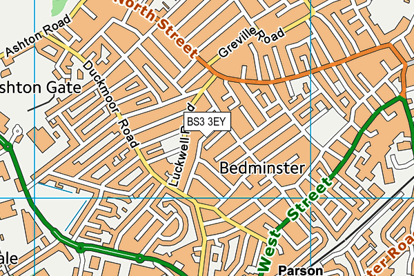 BS3 3EY map - OS VectorMap District (Ordnance Survey)