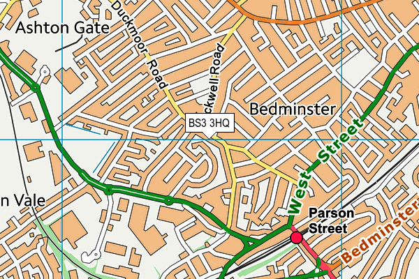 BS3 3HQ map - OS VectorMap District (Ordnance Survey)