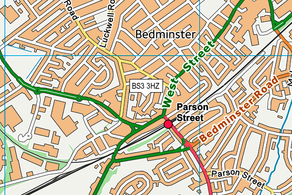 BS3 3HZ map - OS VectorMap District (Ordnance Survey)