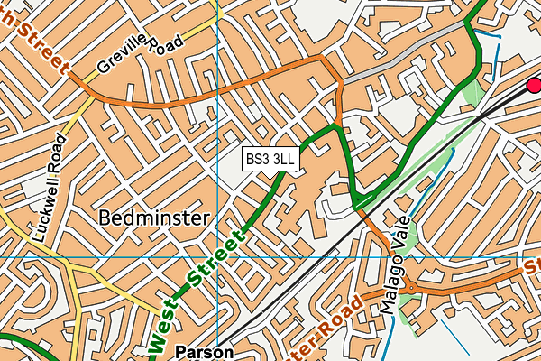 BS3 3LL map - OS VectorMap District (Ordnance Survey)