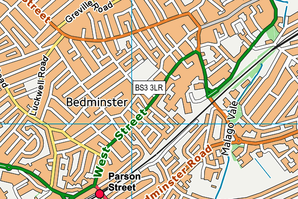 BS3 3LR map - OS VectorMap District (Ordnance Survey)