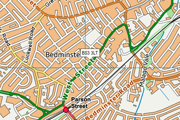BS3 3LT map - OS VectorMap District (Ordnance Survey)