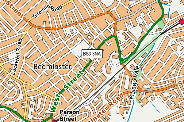 BS3 3NA map - OS VectorMap District (Ordnance Survey)