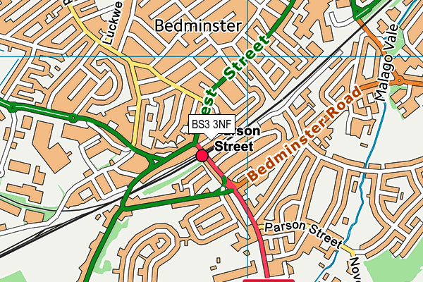 BS3 3NF map - OS VectorMap District (Ordnance Survey)