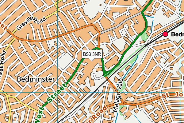 BS3 3NR map - OS VectorMap District (Ordnance Survey)