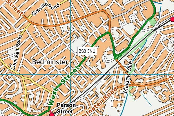 BS3 3NU map - OS VectorMap District (Ordnance Survey)