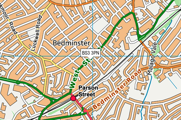 BS3 3PN map - OS VectorMap District (Ordnance Survey)