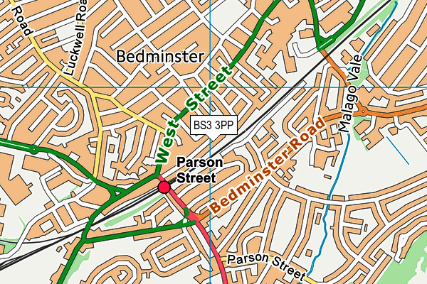 BS3 3PP map - OS VectorMap District (Ordnance Survey)
