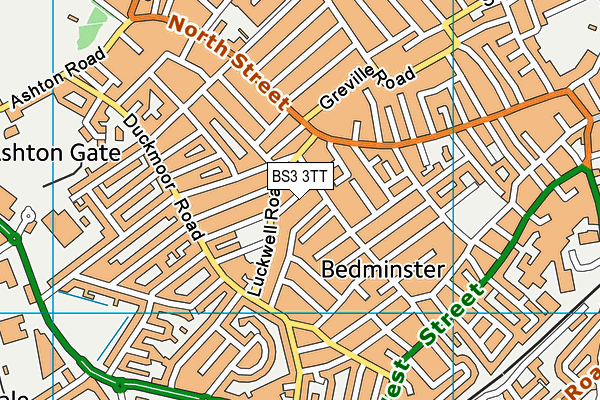 BS3 3TT map - OS VectorMap District (Ordnance Survey)