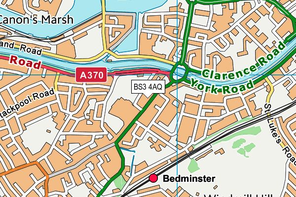 BS3 4AQ map - OS VectorMap District (Ordnance Survey)
