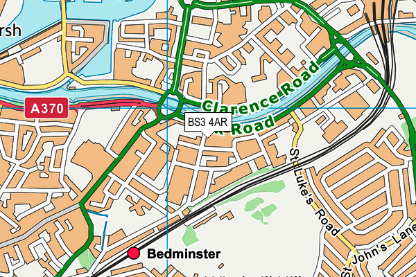BS3 4AR map - OS VectorMap District (Ordnance Survey)