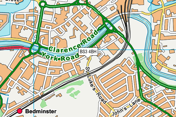 BS3 4BH map - OS VectorMap District (Ordnance Survey)