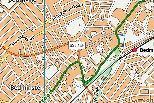 BS3 4EH map - OS VectorMap District (Ordnance Survey)