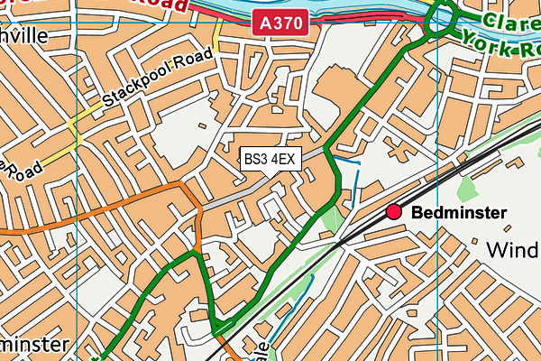 BS3 4EX map - OS VectorMap District (Ordnance Survey)