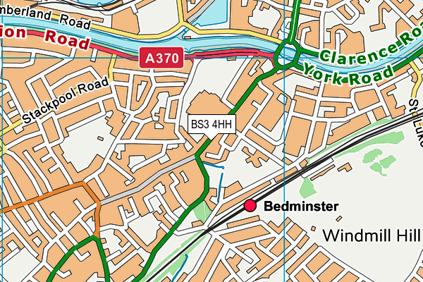 BS3 4HH map - OS VectorMap District (Ordnance Survey)