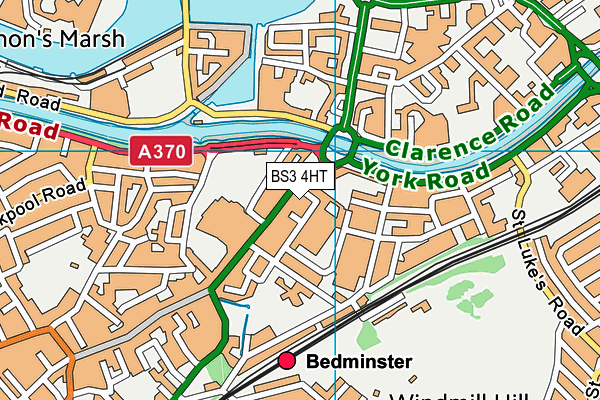 BS3 4HT map - OS VectorMap District (Ordnance Survey)