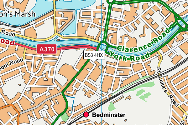 BS3 4HX map - OS VectorMap District (Ordnance Survey)